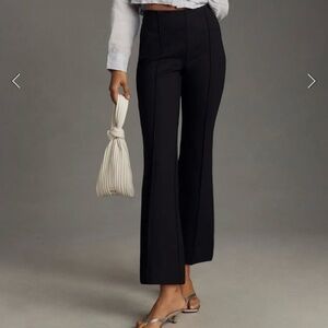 Maeve High rise kick flare cropped ponte pants